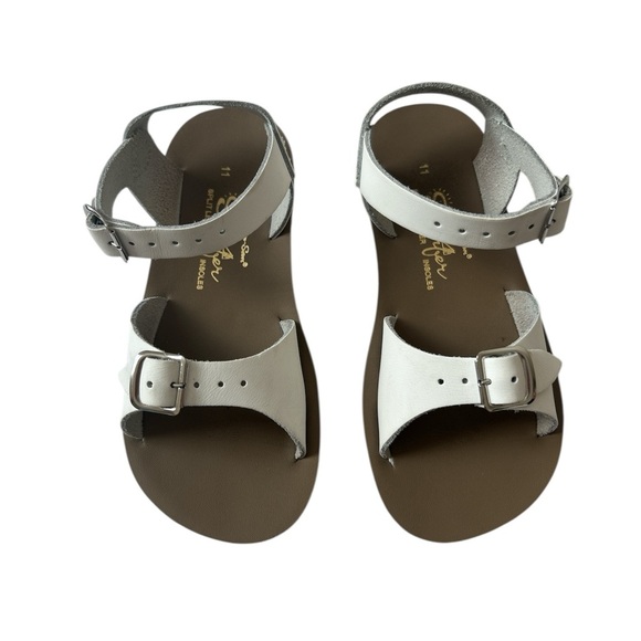 Salt Water Sandals by Hoy White Kids Sandals - Picture 8 of 8